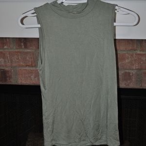 Olive Tee Crop Top